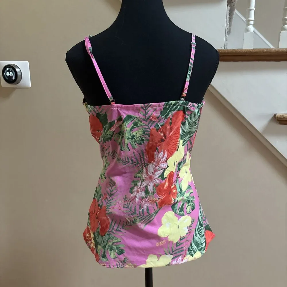 Women’s Amtica Santoria Giacomo Cinque Resort Tank Top Size Small Pink
